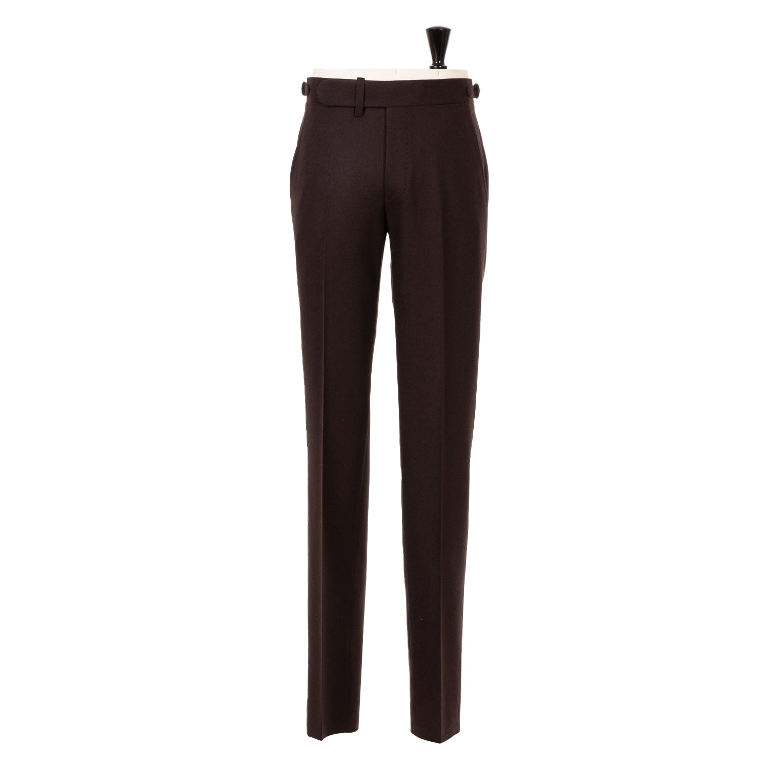 Brown Trousers "Limited Fox Flannel" made of English Wool - purely handmade
